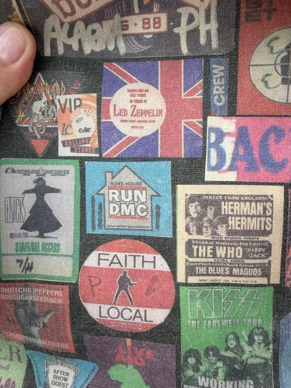 Vintage Handmade EzDuzit by Elliott pop-culture messenger leather camo vinyl bag